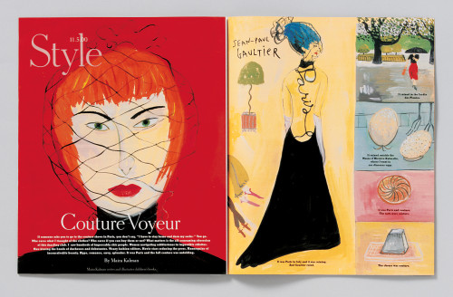 The New York Times Magazine “Couture Voyeur” story