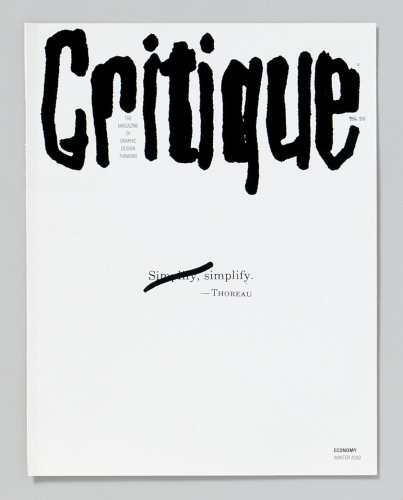 Critique “Simplify” cover
