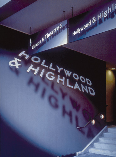 Hollywood & Highland retail environment signage