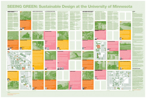 Seeing Green: Sustainable Design Initiatives at the University of Minnesota poster 