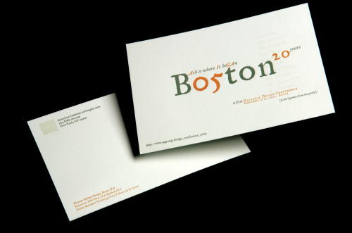 AIGA Boston Conference postcard