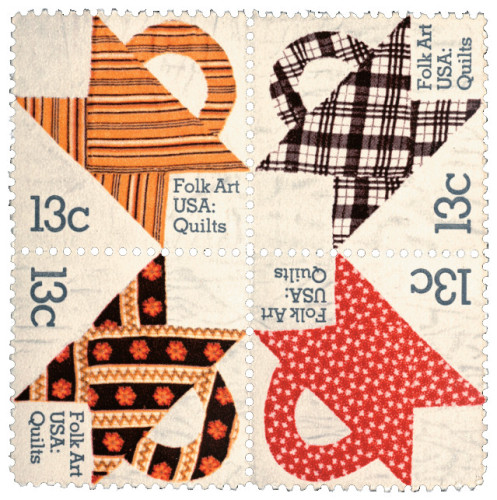 Folk Art USA: Quilts stamp