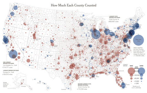 Election maps, The New York Times