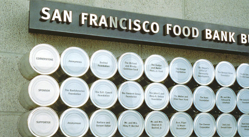 San Francisco Food Bank Donor Wall