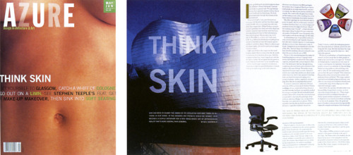 Azure Magazine “Think Skin” Cover (May/June 1999)