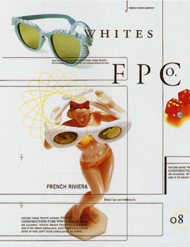 French Paper White Ad Series