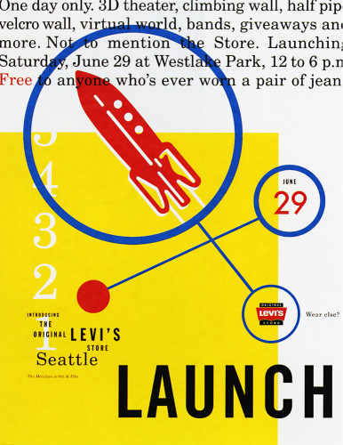 Original Levi’s Store—Seattle Launch Poster