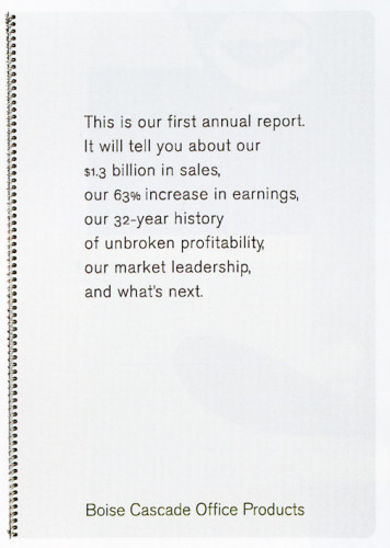 Boise Cascade Office Products 1995 Annual Report