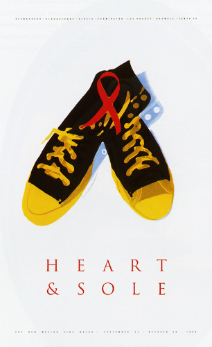 Heart & Sole 1996 AIDS Walk Commemorative Poster