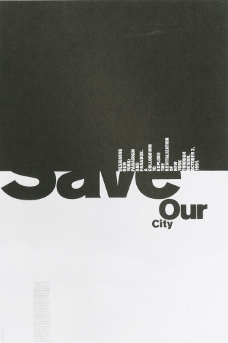 "Save Our City" Poster