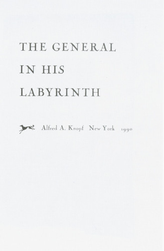 The General in His Labyrinth