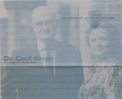 Dr. Cecil Green/The University of British Columbia