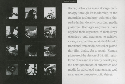Komag Annual Report 1988