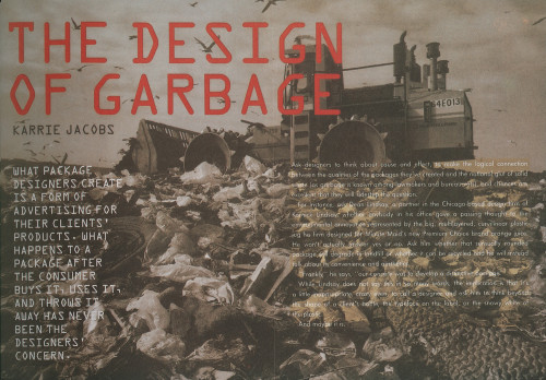 The Design of Garbage (Magazine Article)