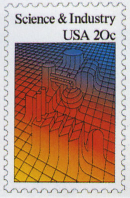 Science and Industry (Postage Stamp)