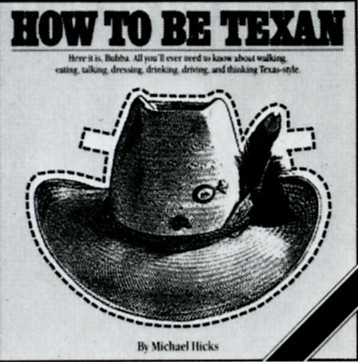 How To Be Texan