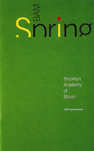 Brooklyn Academy of Music Spring 1996 Brochure