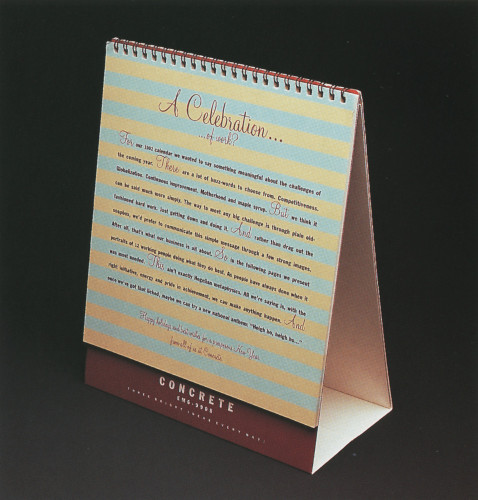 Concrete Calendar 1992