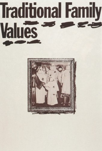 “Traditional Family Values” Poster