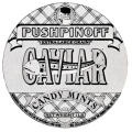 Pushpinoff Caviar Candy, label
