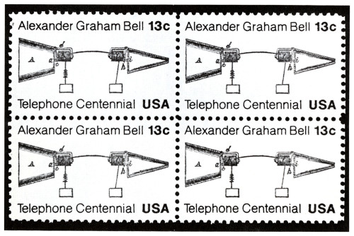 Telephone Centennial USA, commemorative postage stamp