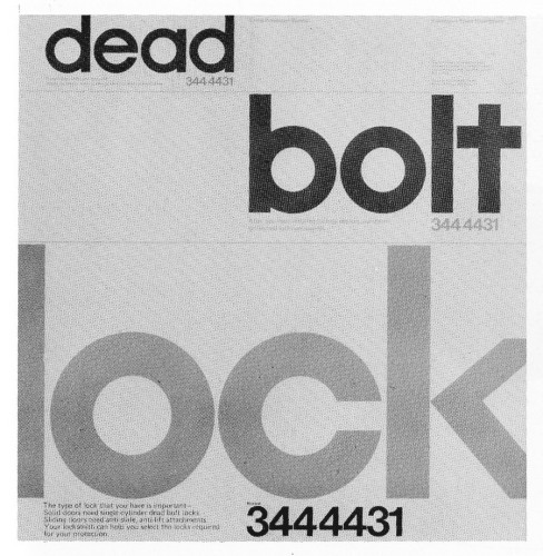 Dead Bolt Lock, poster
