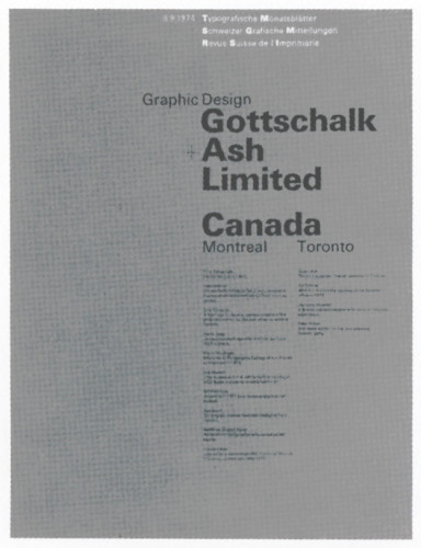 Gottschalk+Ash Limited, brochure