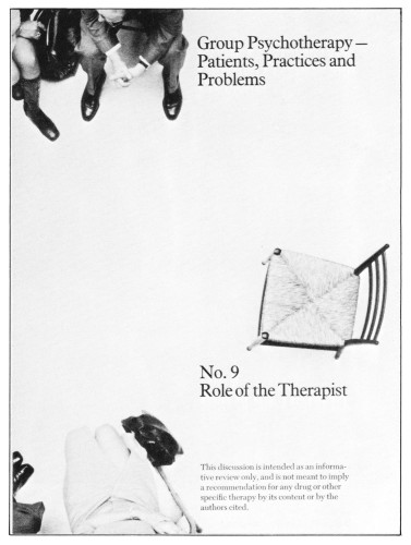 Group Psychotherapy-Patients, Practices and Problems, No. 9, booklet