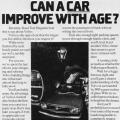 Can a car improve with age?