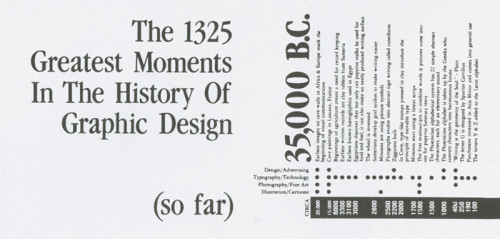 The 1325 Greatest Moments in the History of Graphic Design