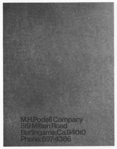 M. H. Podell Company, stationery