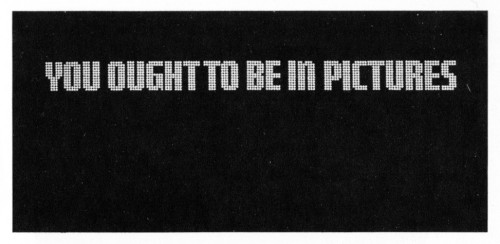 You Ought To Be in Pictures, storyboard booklet