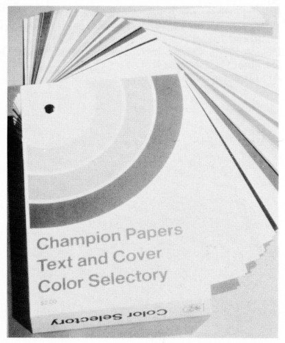 Champion Papers Text and Cover Color Selectory, sample book