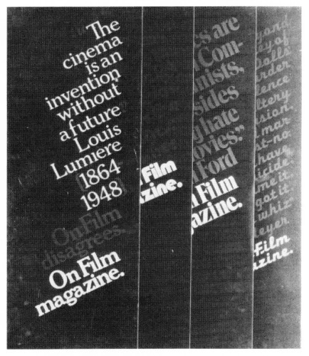 On Film, magazine promotion posters