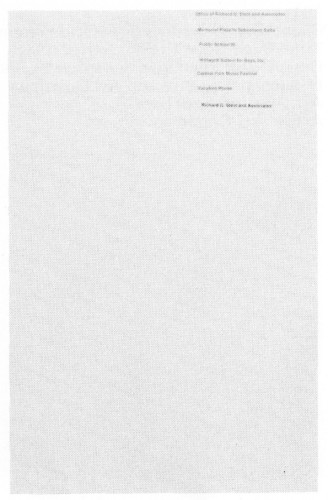 Richard G. Stein and Associates, promotional folder