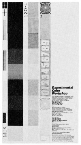 Experimental Color Workshop, announcement