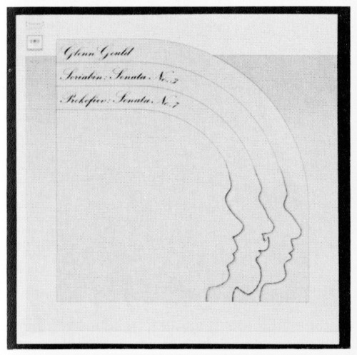 Glenn Gould—Scriabin/Prokofiev record cover
