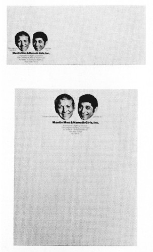 Mantle Men & Namath Girls, Inc., letterhead