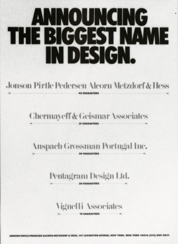 Announcing the Biggest Name in Graphic Design