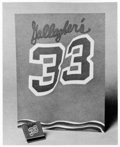 Gallagher's 33, menu, matchbook