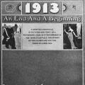 1913, An End and A Beginning, book jacket