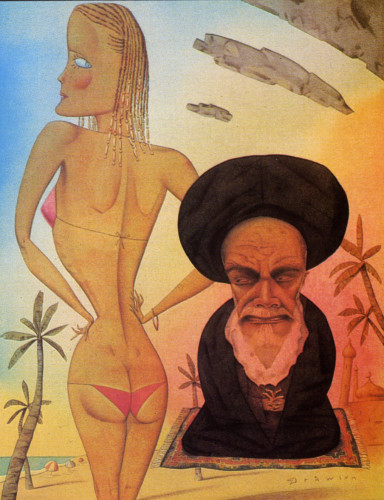 Bo Derek and Ayatollah Khomeini