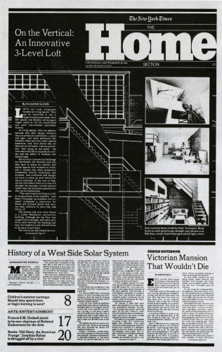 The New York Times Home Section, September 10, 1981