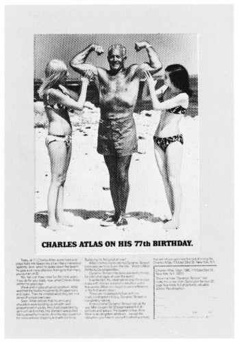 "Charles Atlas on his 77th birthday."