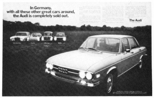 “In Germany, with all these other great cars around...."