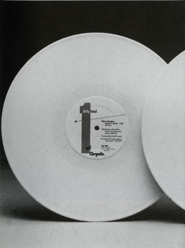 Billy Idol Campaign-12" Label on White Vinyl