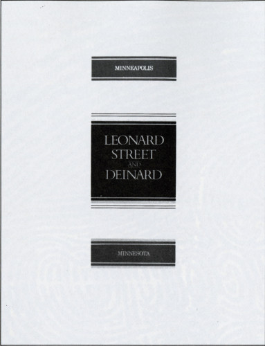 Leonard Street and Deinard