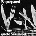 Be prepared quote Newsweek poster