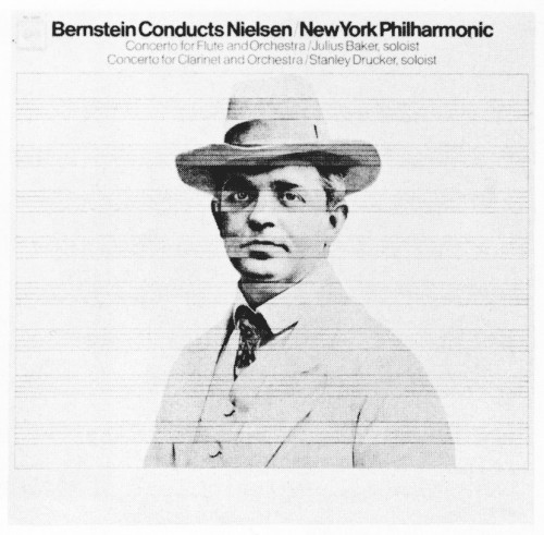 Bernstein Conducts Nielsen record album cover