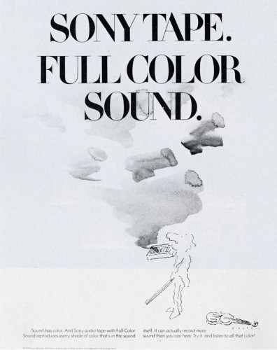 Full Color sound. Sony Tape